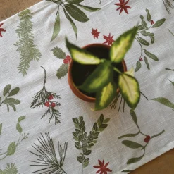 Boughs + Berries Organic Table Runner - 98
