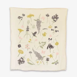 Butterfly Garden Towel - Natural