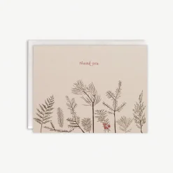 Conifers Thank You Card