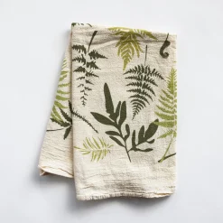 Endangered Ferns Towel - Natural