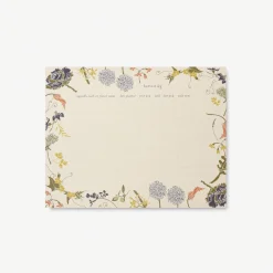 Flowering Veggies Harvest Log Desk Pad