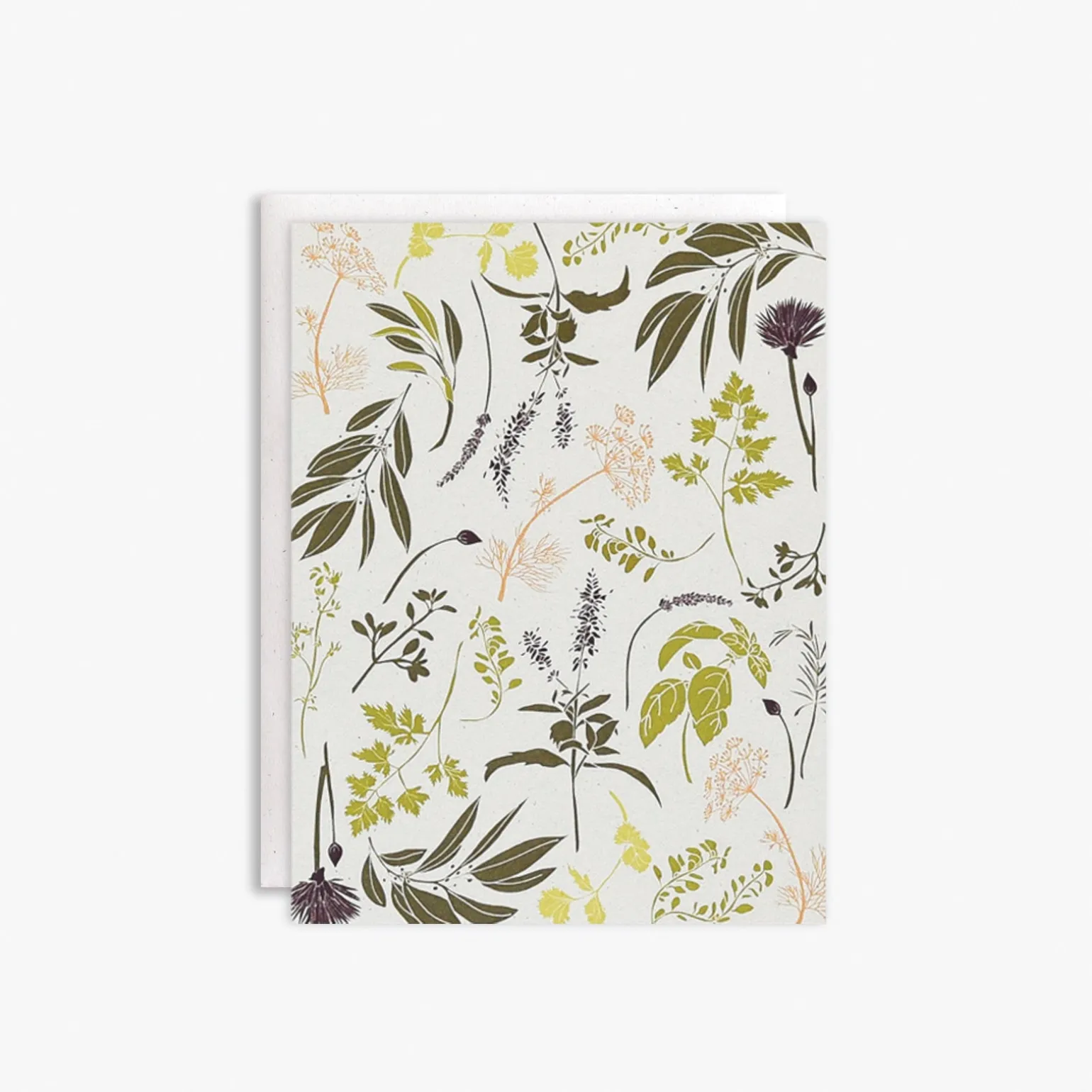 Garden Herbs Card : Pink