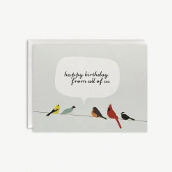 Happy Birthday Birds on a Wire Card