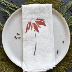 Poinsettia + Pine Napkins