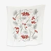 Poinsettia & Pine Towel