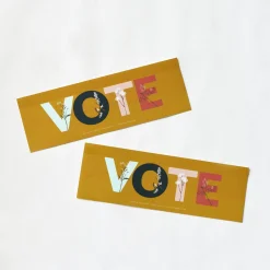 VOTE Sticker : 3x9 Bumper