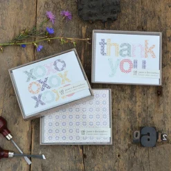 Woodblock Thank You Card